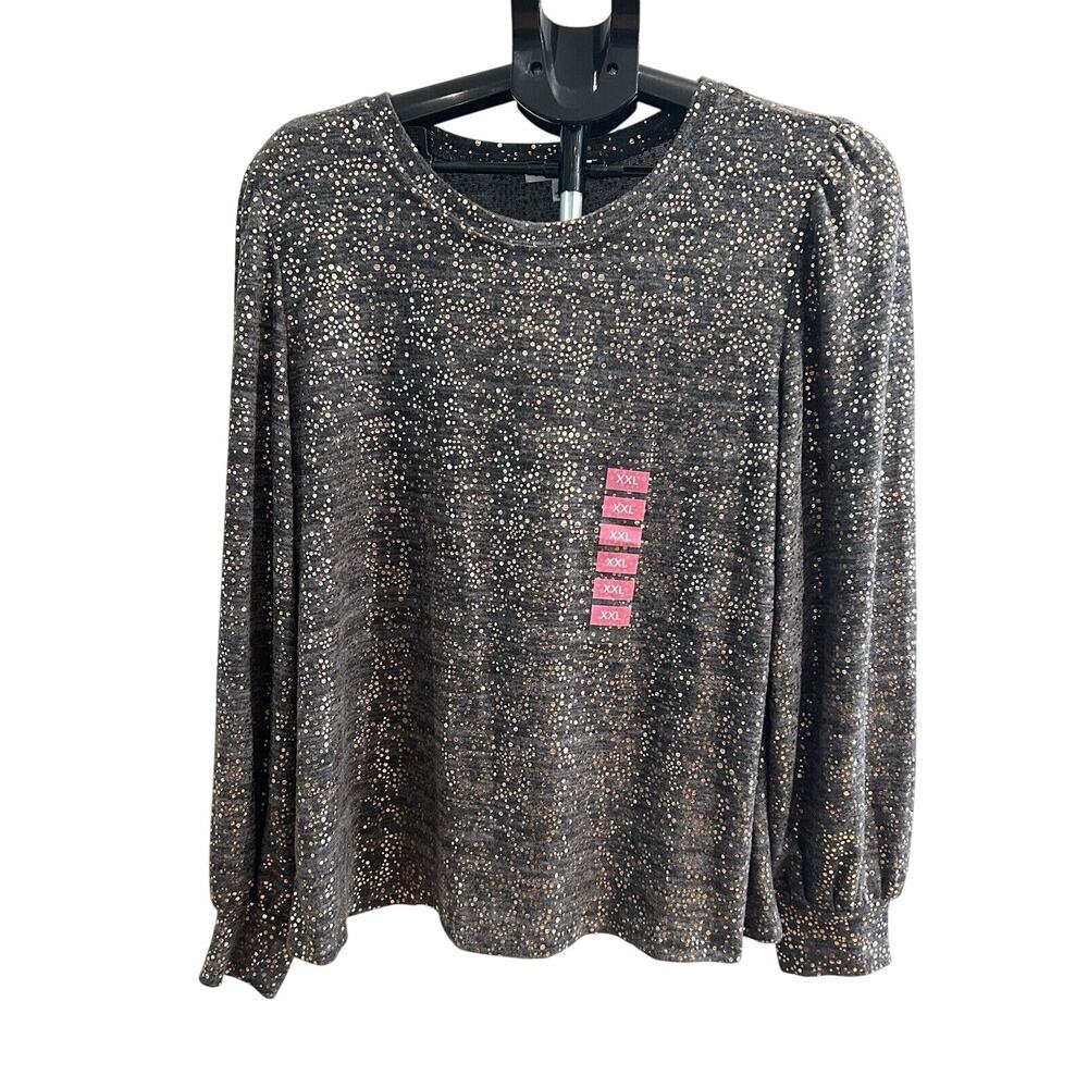 NWT JohnPaulRichard Polka Dot Shirt Women's size XXL